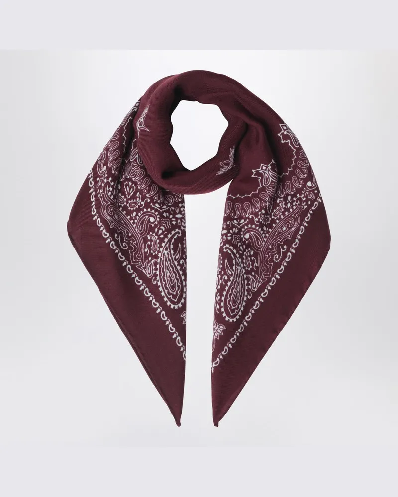Destin Bandana Judy aus Bordeaux-Wolle Burgunderrot