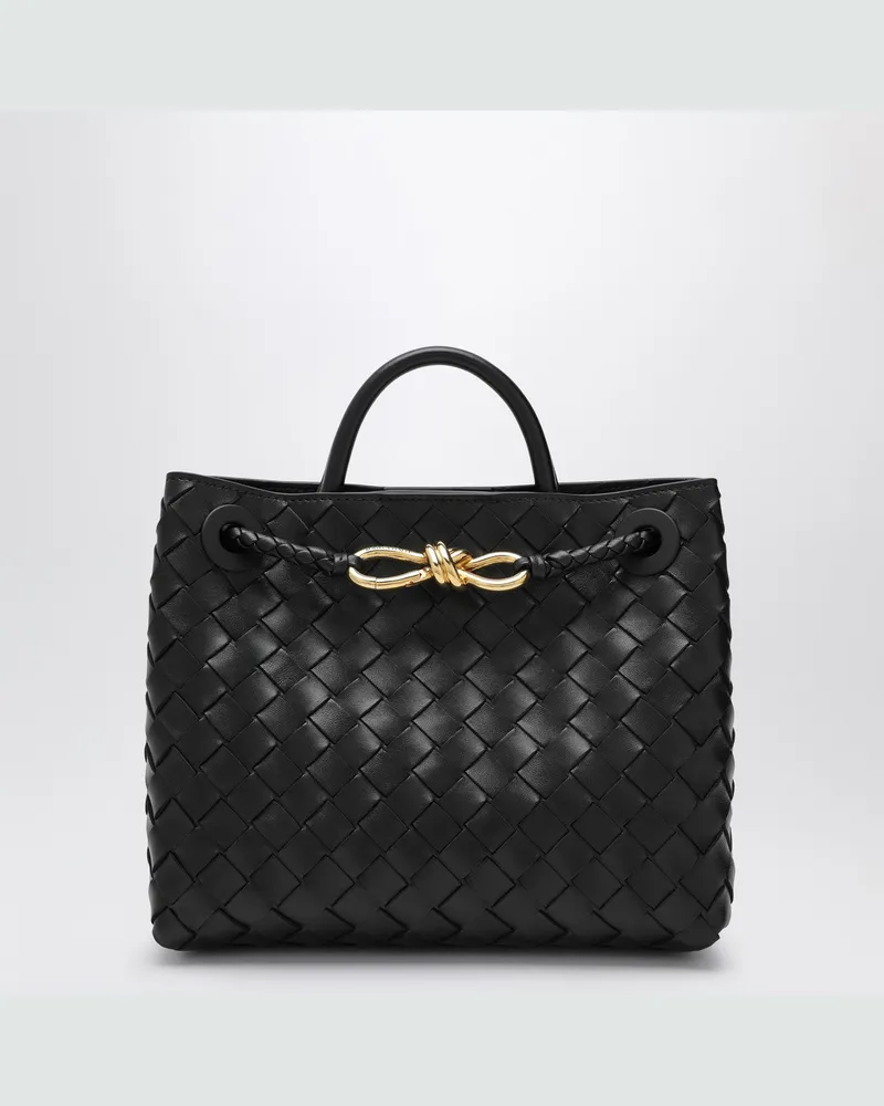 Bottega Veneta Kleine Andiamo Tasche in Schwarz Black