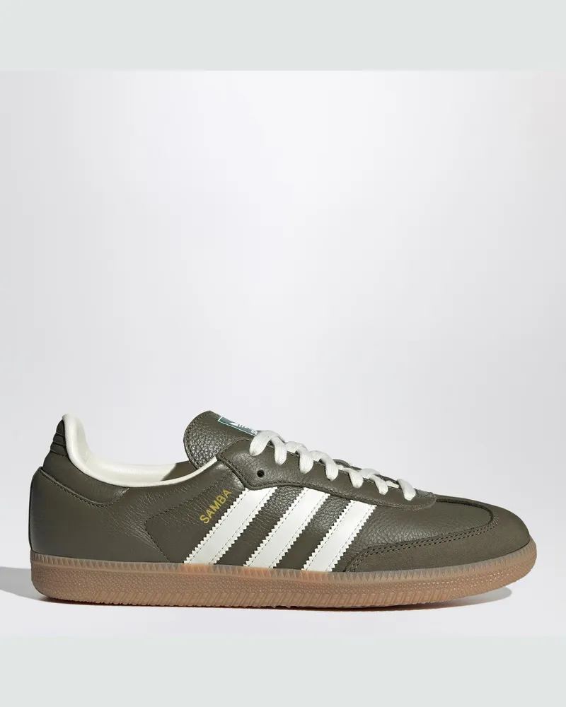 adidas Sneakers Samba OG Medium Dark Khaki/Off White/Gum Brown