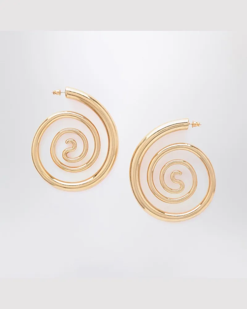 PANCONESI Spiral Serpent Hoops Ohrringe in Gold Metallisch