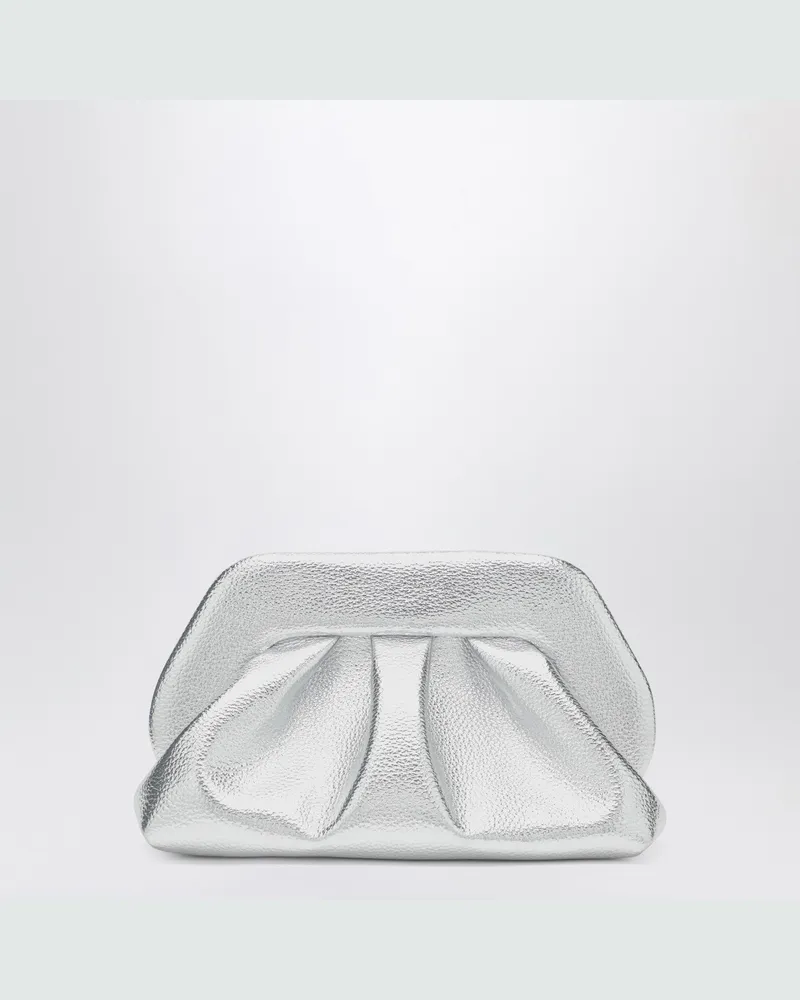 THEMOIRÈ Tia Clutch in Silber Metal