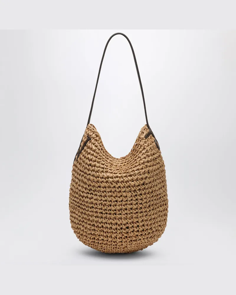 J.W.Anderson Kleine Bulb Tasche aus natürlichem Bast Beige