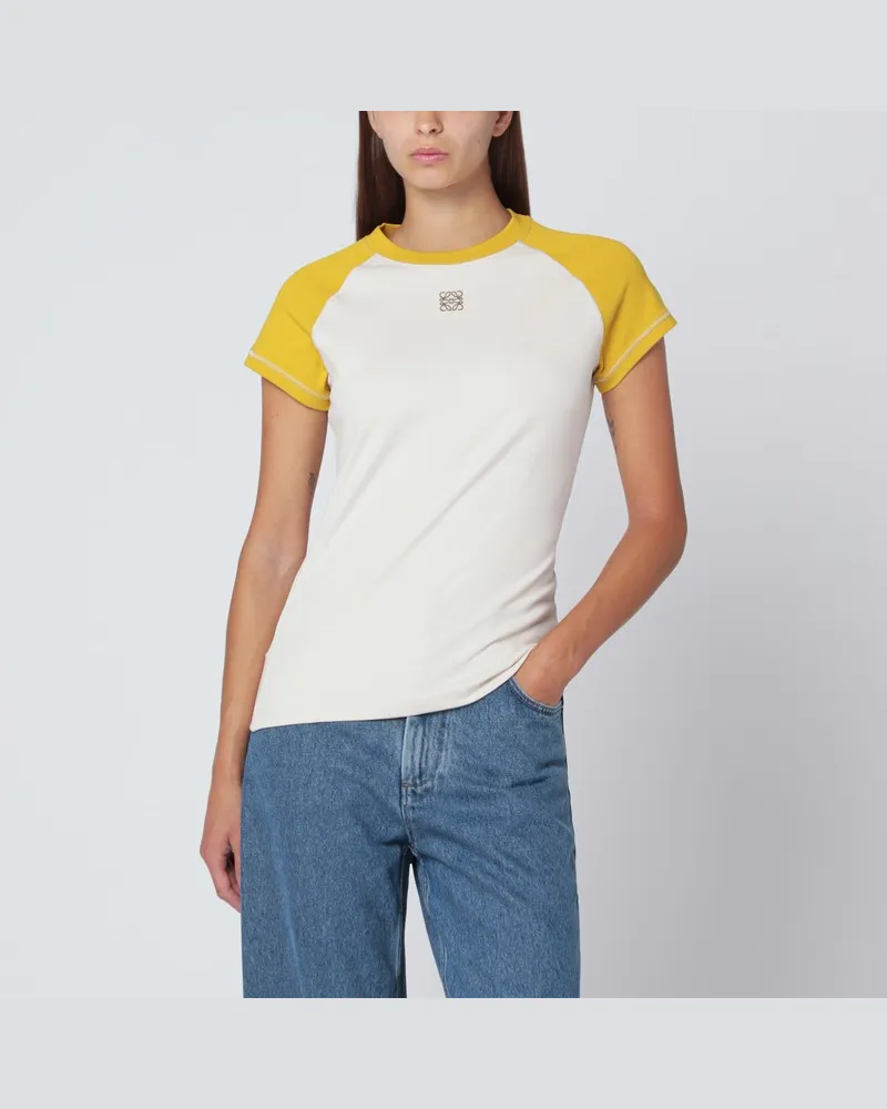 Loewe Senf/Bronze Slim-T-Shirt Braun