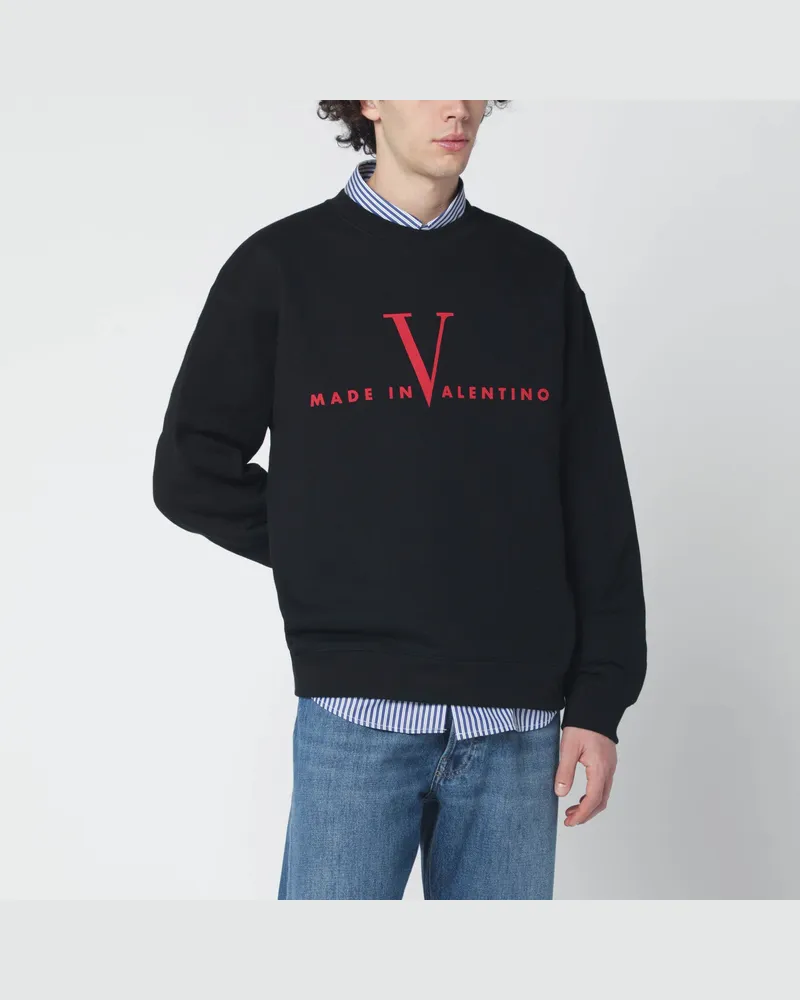 Valentino Garavani Schwarzes Made In  Sweatshirt Black