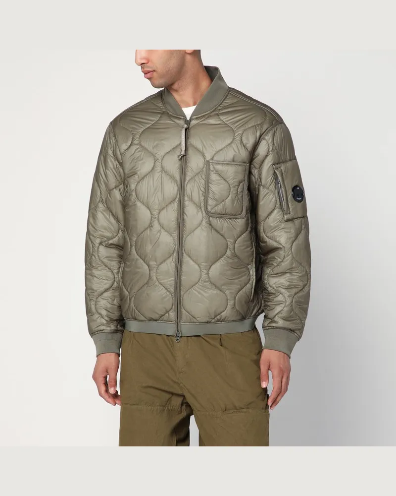 C.P. Company Bomberjacke in Gesteinsgrau mit Reißverschluss Grau