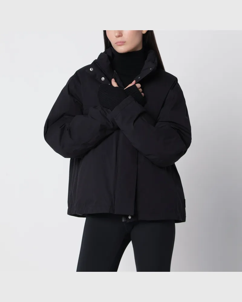 Herno Schwarze kurze Daunenjacke aus Nylon Black