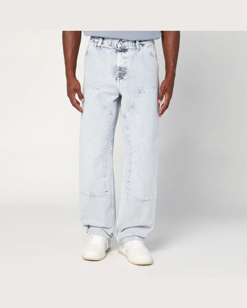 Carhartt WIP Double Knee Pant Black Chalk Wash Black