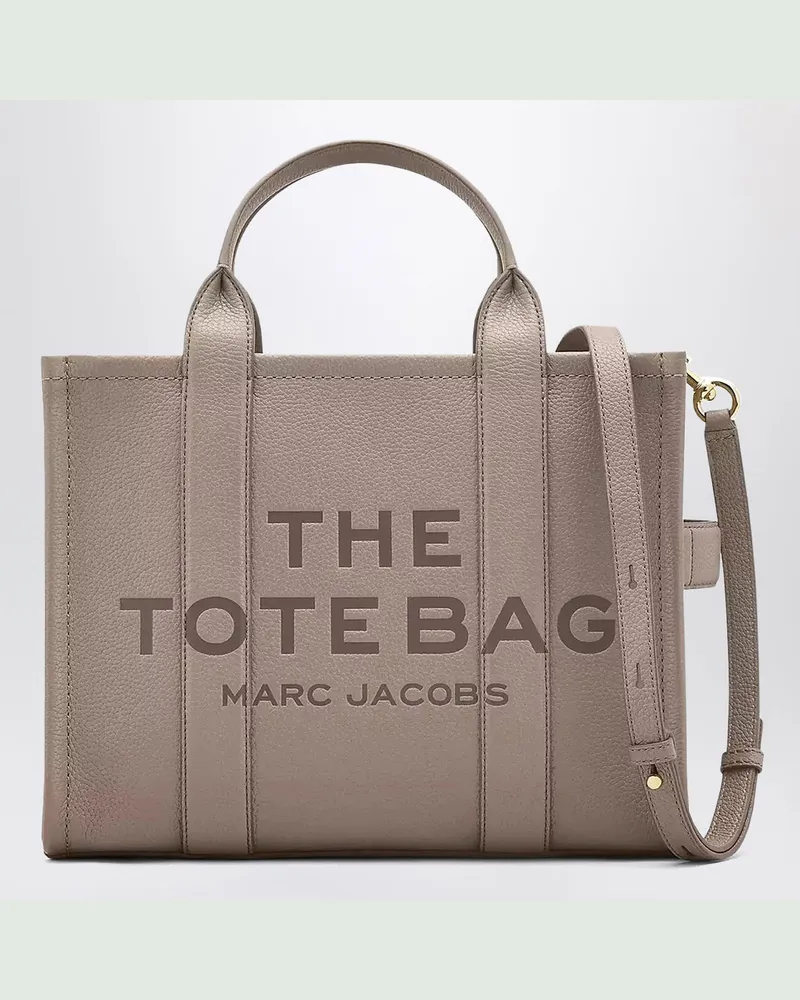 Marc Jacobs The Medium Tote Bag Cement aus Leder Grey