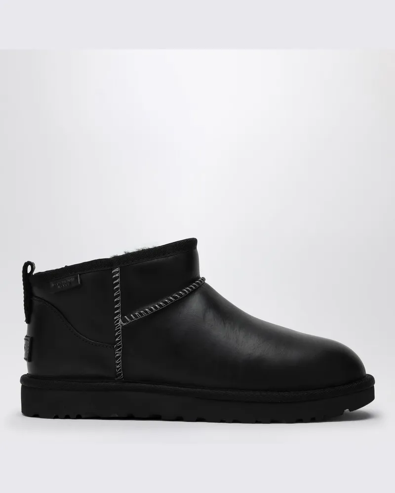 UGG Klassische schwarze Ultra Mini-Stiefelette Schwarz