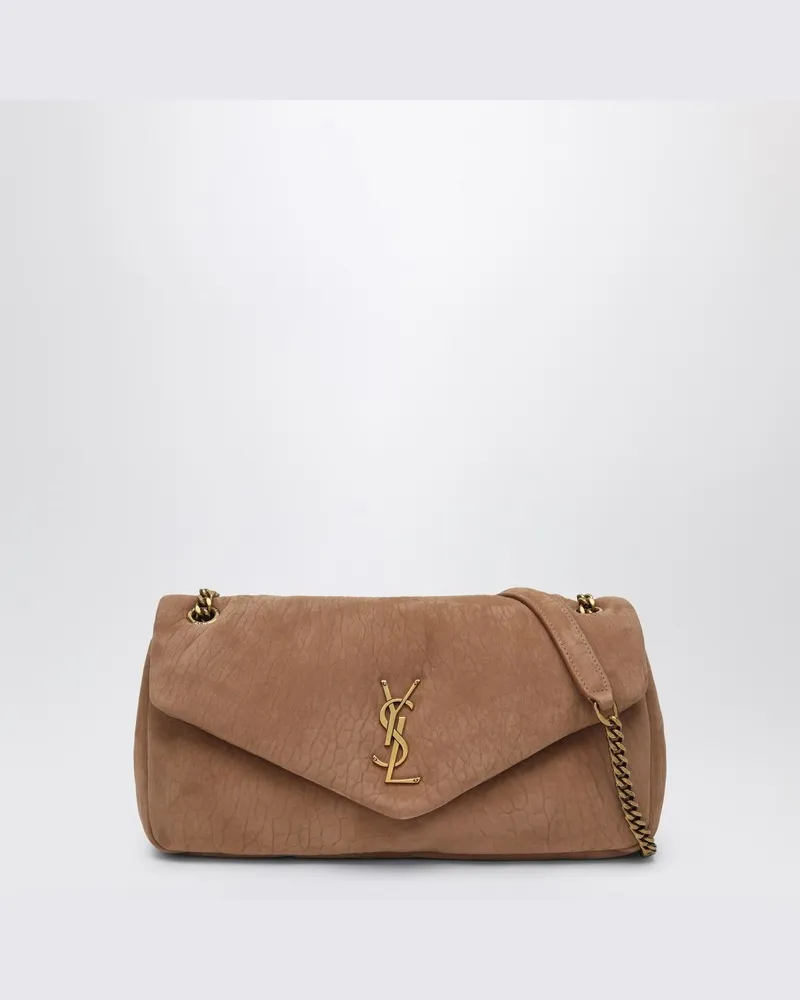 Saint Laurent Karamell Tasche Calypso aus Leder Braun