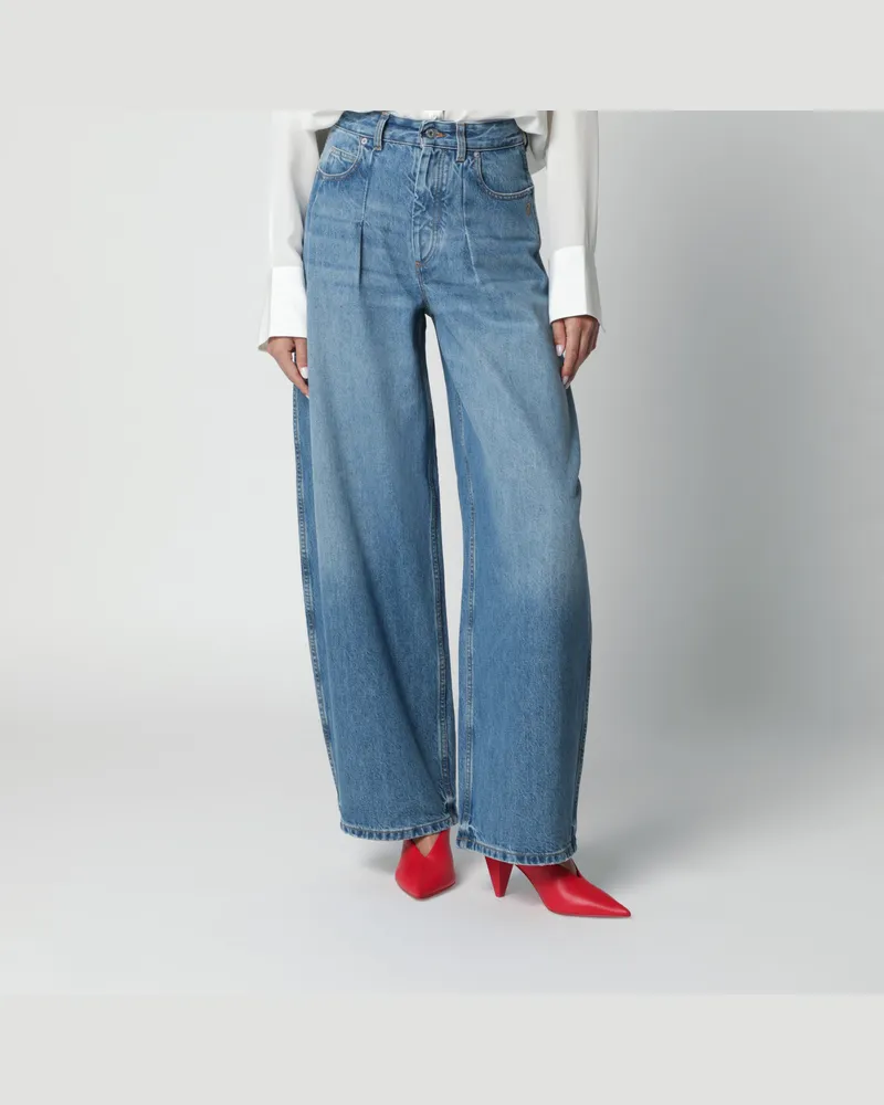 Jacquemus Ovalo Jeans aus indigoblauem De-Nîmes-Denim Blue