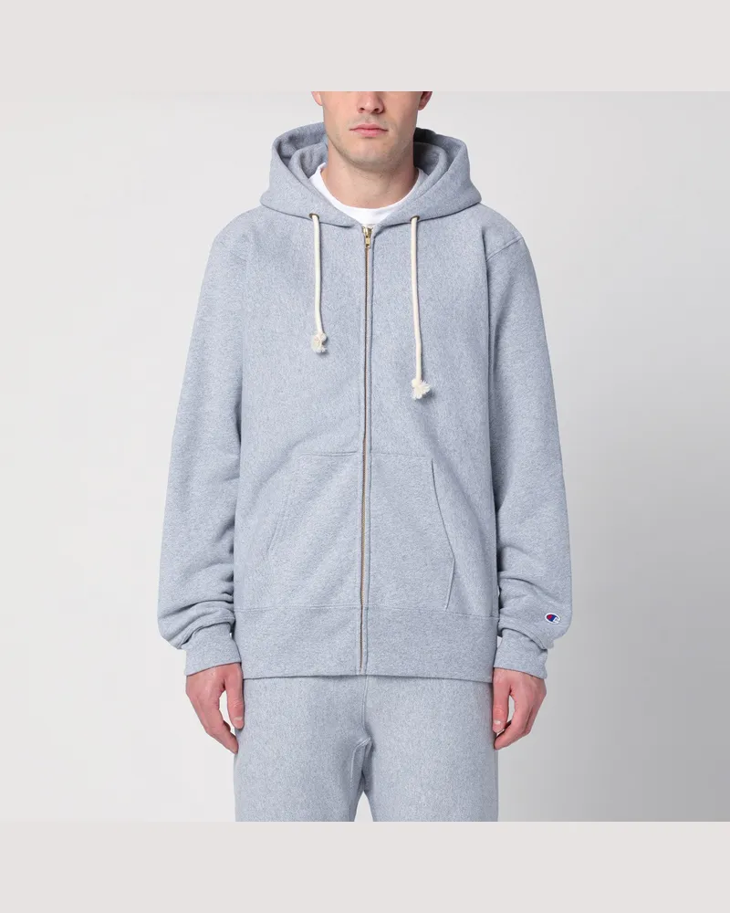 Champion Hellgrauer Hoodie aus Baumwolle 