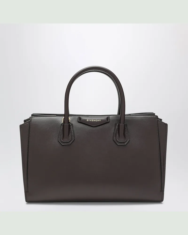 Givenchy Antigona Catchall Tasche aus Leder, Braun Brown