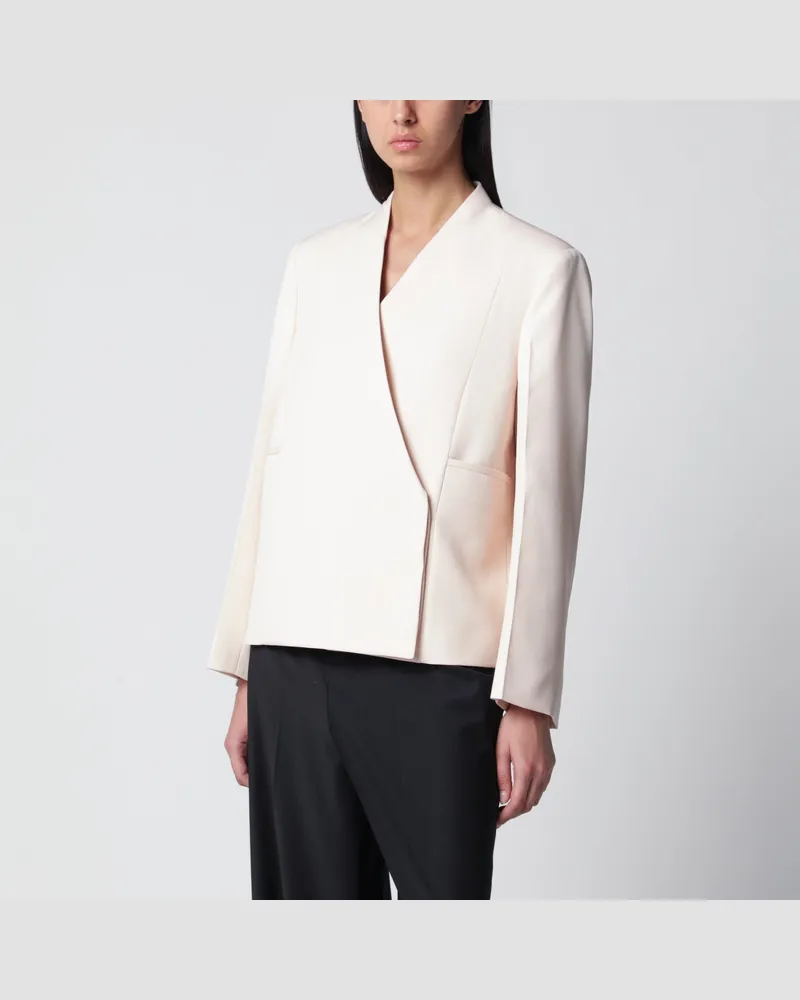 Jil Sander Blazer aus Wolle in Toile Beige