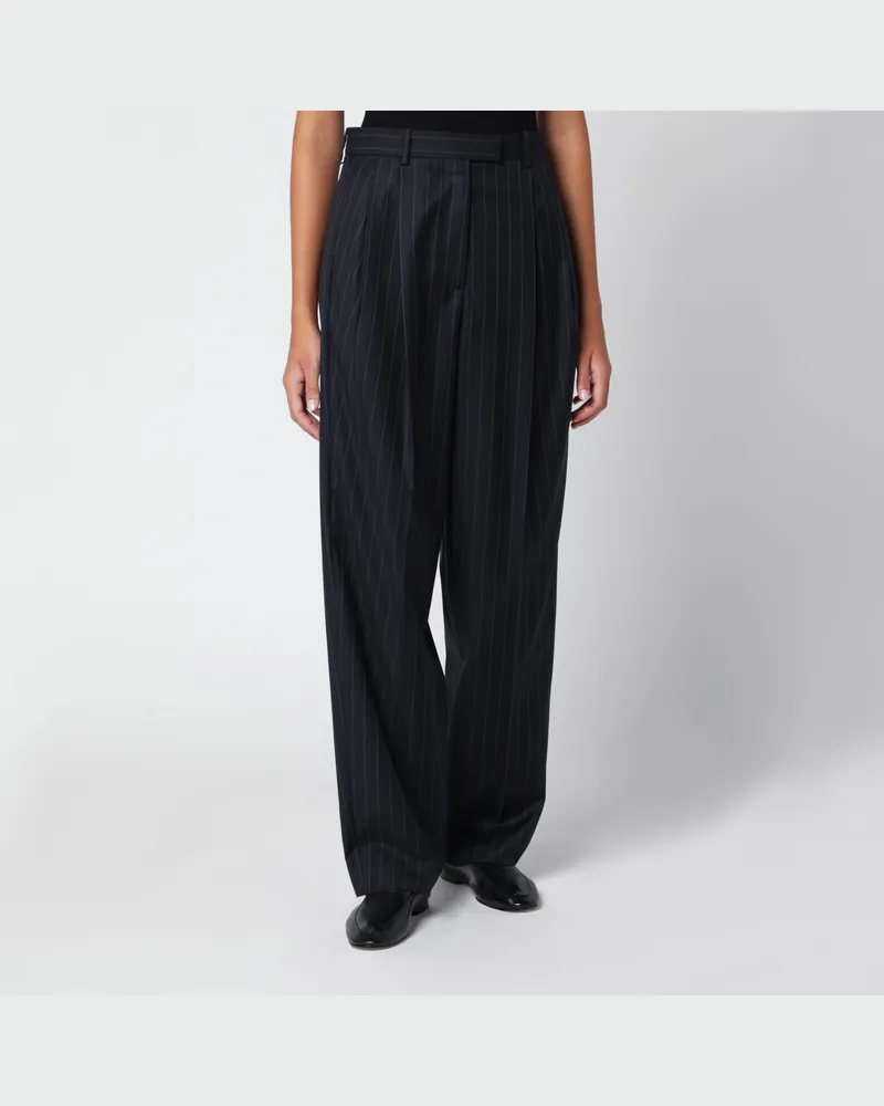 Givenchy Navyblaue Nadelstreifenhose aus Wolle Blue