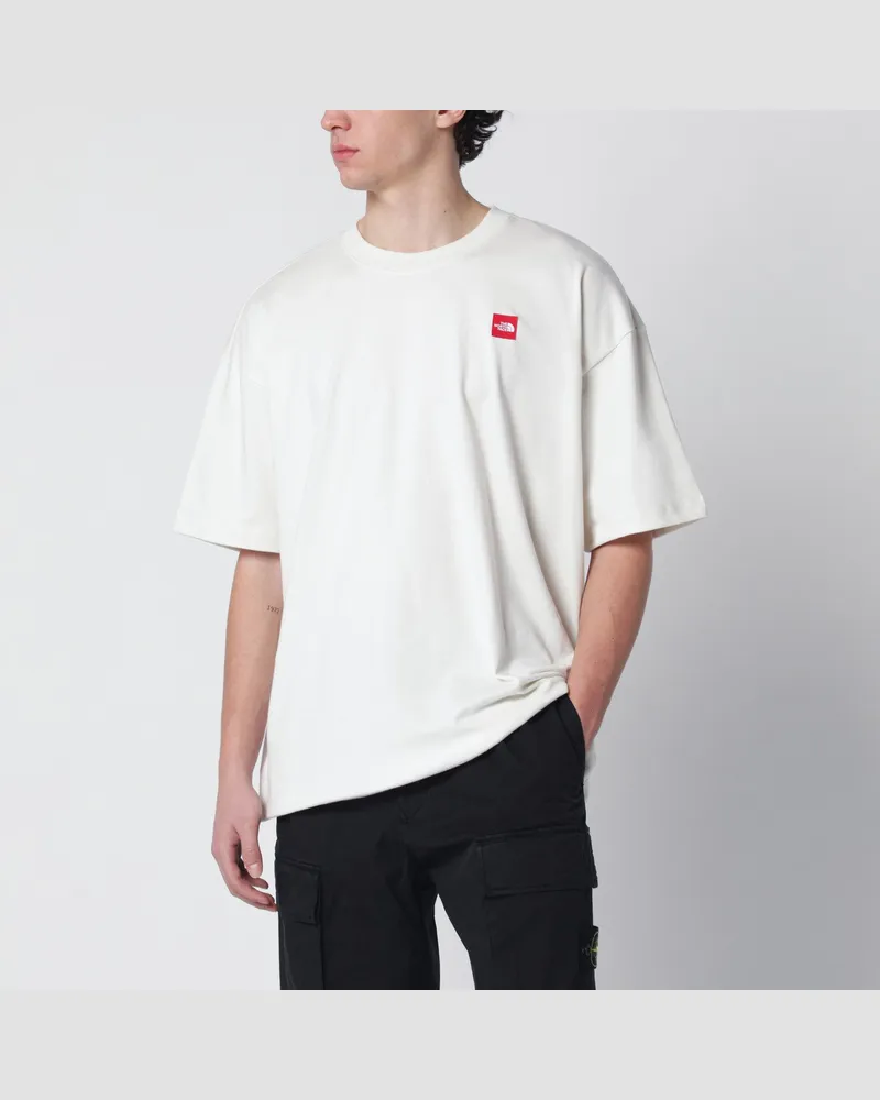 The North Face Elfenfarbenes T-Shirt mit Logo-Patch White