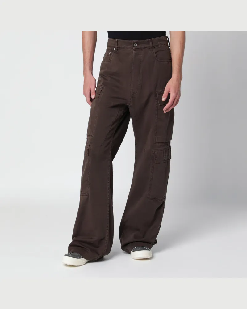 DRKSHDW by Rick Owens Double Cargo Dark Dust Jeans aus Baumwolle Brown