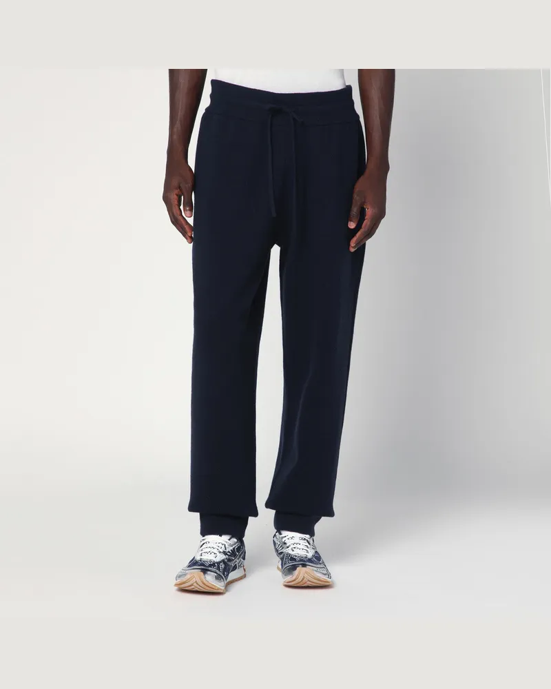 Burberry Navyblaue Jogginghose aus Kaschmirmischung 