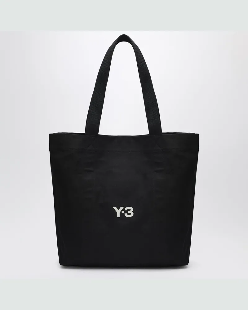 adidas Schwarze Canvas-Tasche mit Logo-Print Black