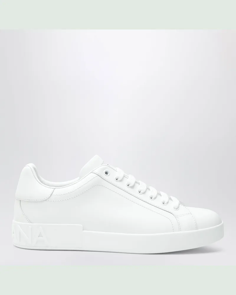 Dolce & Gabbana Weiße Portofino-Sneakers White