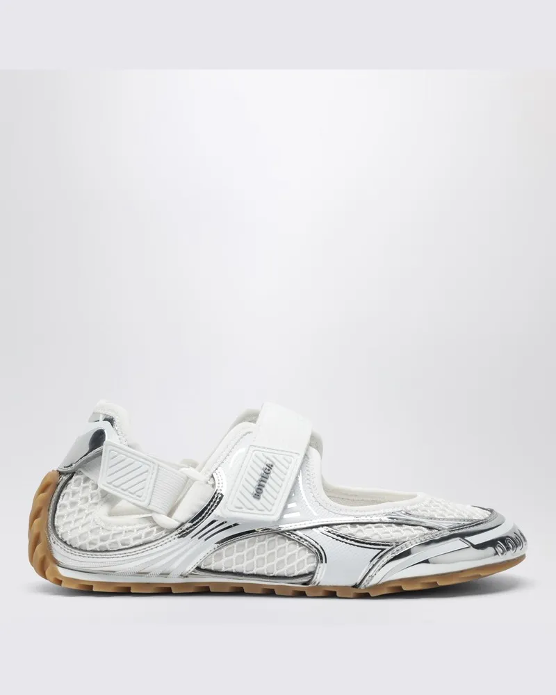 Bottega Veneta Mary-Jane Orbit Flash Sneaker silber/weiß Metallisch