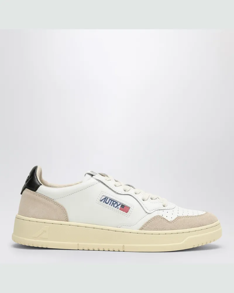 AUTRY Sneakers Medalist aus Leder und Wildleder weiß/schwarz 