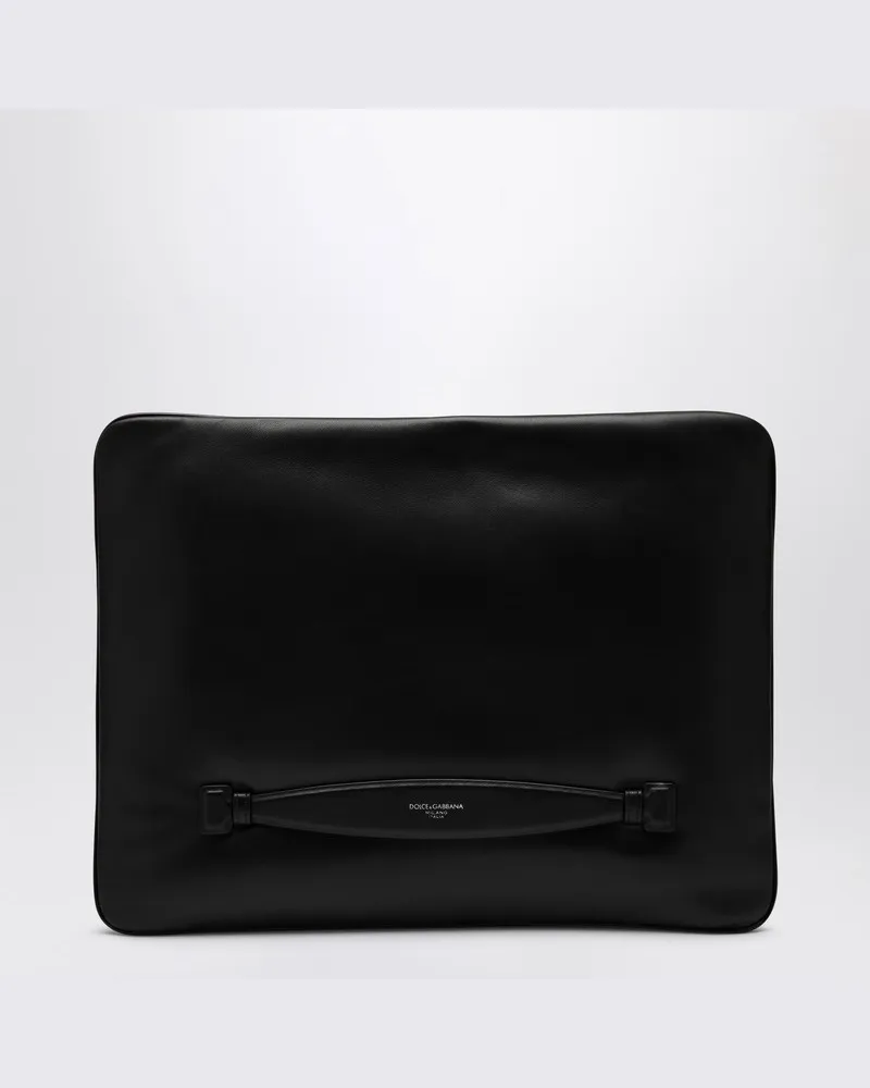 Dolce & Gabbana Handtasche aus schwarzem Nappaleder Schwarz
