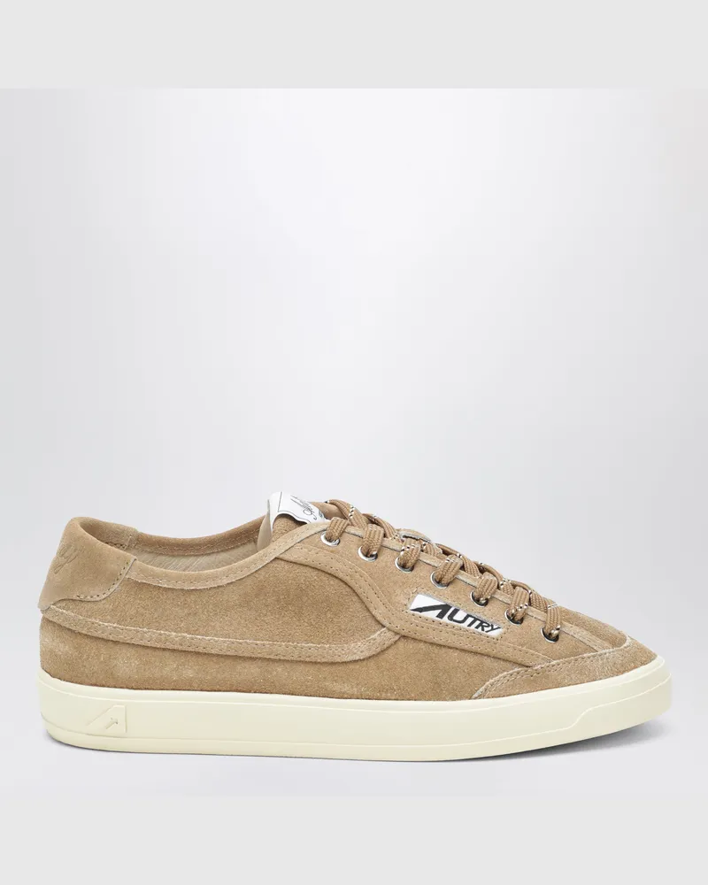 AUTRY Sugar Foam Windscape Low Sneakers aus Veloursleder Beige