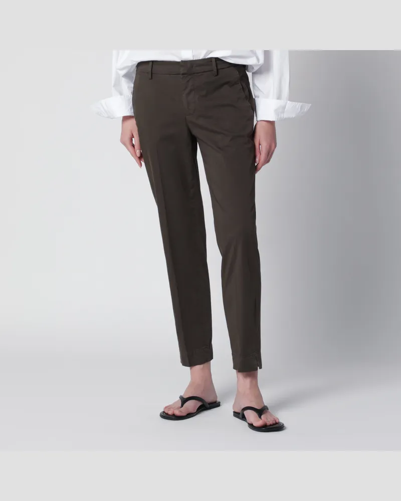 PT TORINO Braune Baumwollhose Brown