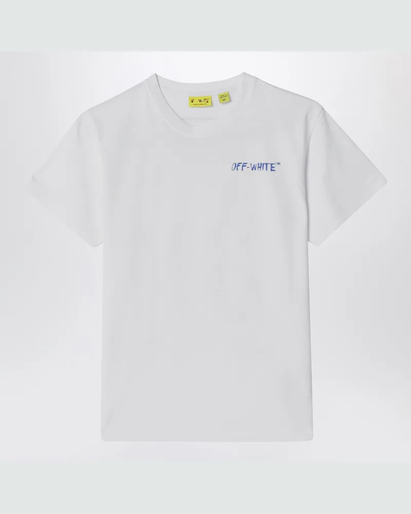 OFF-WHITE Weißes T-Shirt mit Logo-Print White