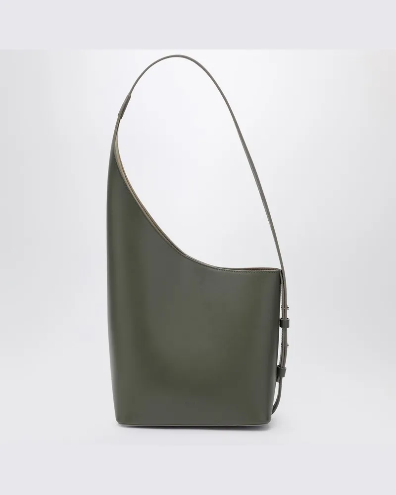 Aesther Ekme Sage Leder-Halbmondtasche Grün