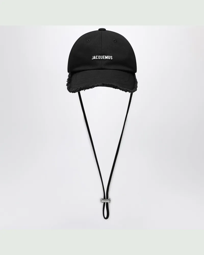 Jacquemus Schwarz Kappe La Casquette Artichaut aus Baumwolle Black