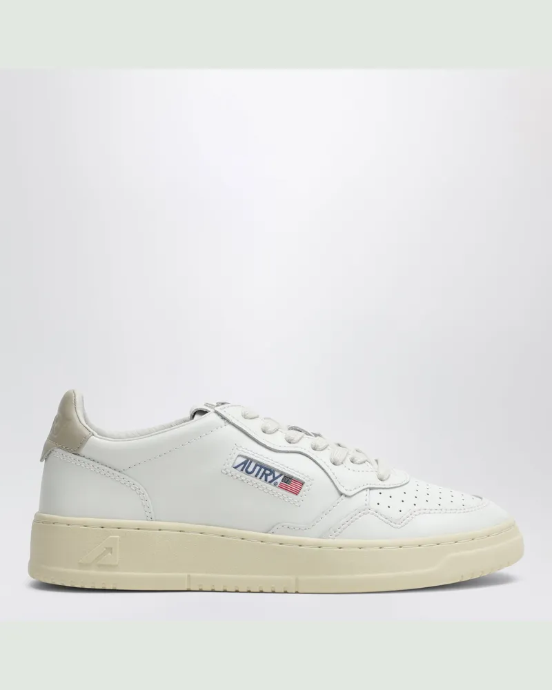 AUTRY Medalist Low Sneaker aus weißem Leder/Feather Gray White