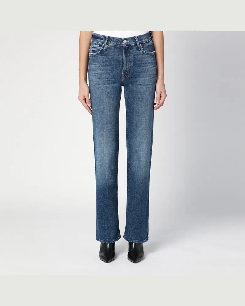 Mother Blaue ausgewaschene Jeans The Kick It 