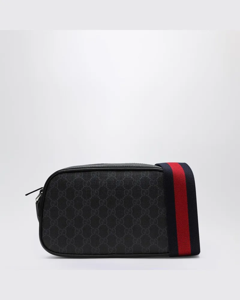 Gucci Umhängetasche aus GG-Supreme-Stoff schwarz/grau Mehrfarbig