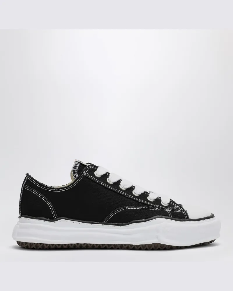 MIHARAYASUHIRO Peterson Low Schwarzer Canvas-Sneakers Schwarz
