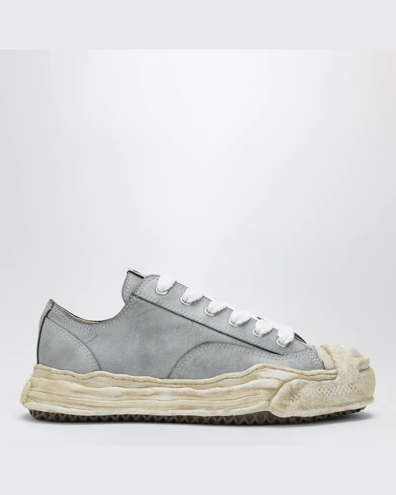 MIHARAYASUHIRO Flacher Sneaker Hank aus Leder Schwarz