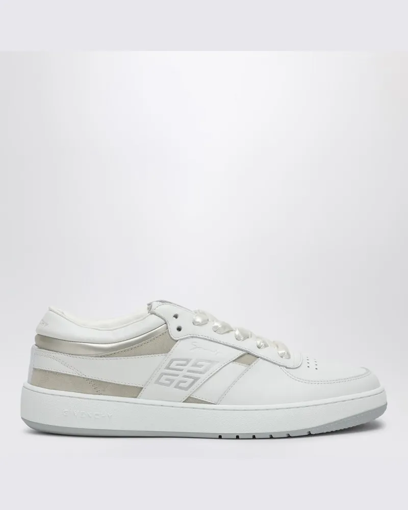 Givenchy Sneaker 4G aus Leder und Wildleder weiß/beige Weiß