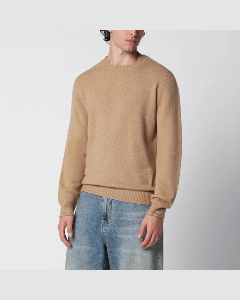 Roberto Collina Kamelbrauner Pullover aus Wollmischung Beige