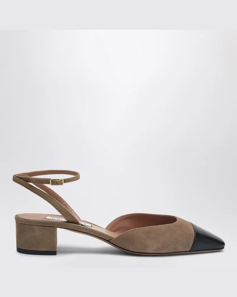 Aquazzura Pumps French Flirt 35 beige und schwarz Braun