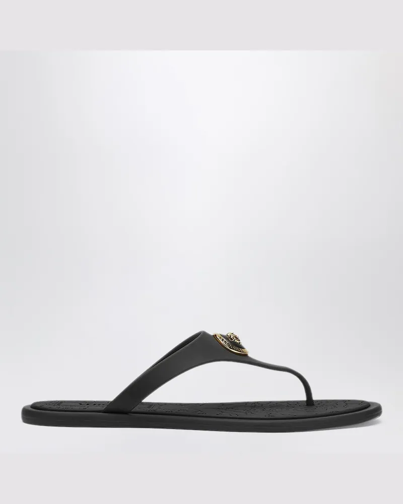 Versace Schwarze Alia Sandalen aus Gummi Black