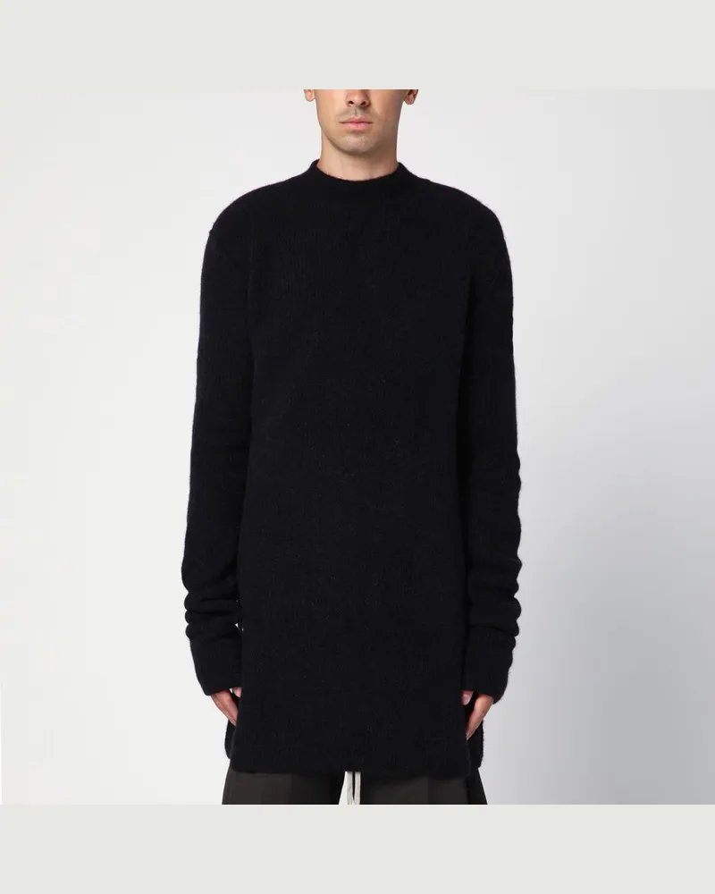 Rick Owens Schwarzer Pullover aus Alpaka-Mischung Schwarz