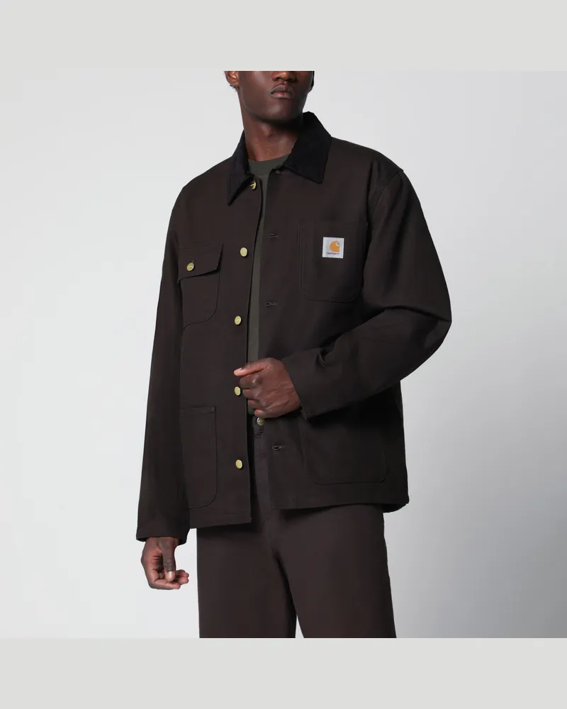 Carhartt WIP Michigan Coat Winter Tobacco/Black Jacke Brown
