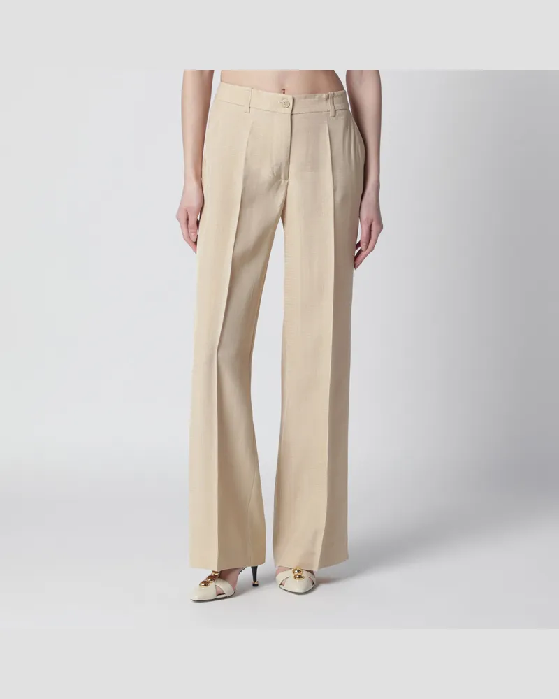 P.A.R.O.S.H. Viskosehose in Champagnerfarbe Beige