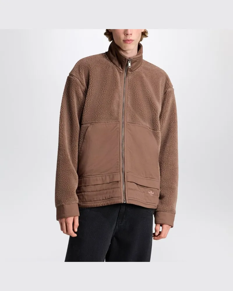 adidas Fleecejacke mit Reißverschluss Earth Strata Braun