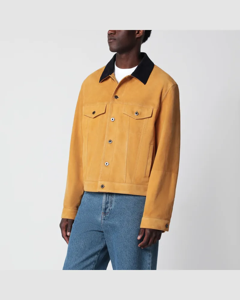 Loewe Jacke aus kamelfarbenem Wildleder Brown