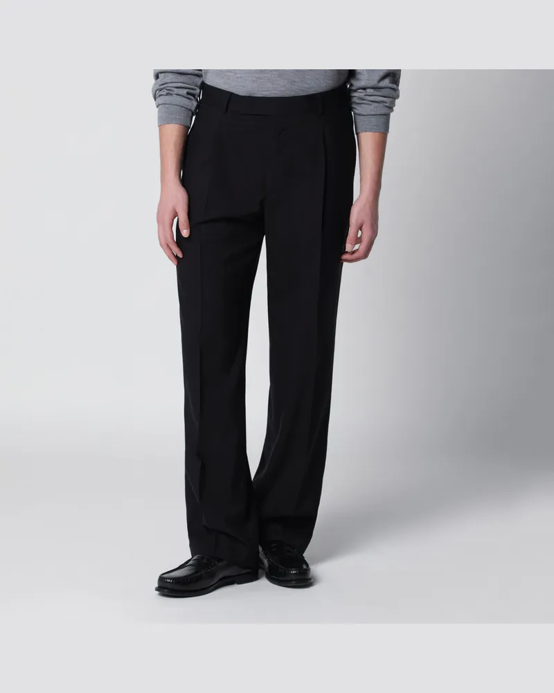 PT TORINO Schwarze Hose aus Wolle Black