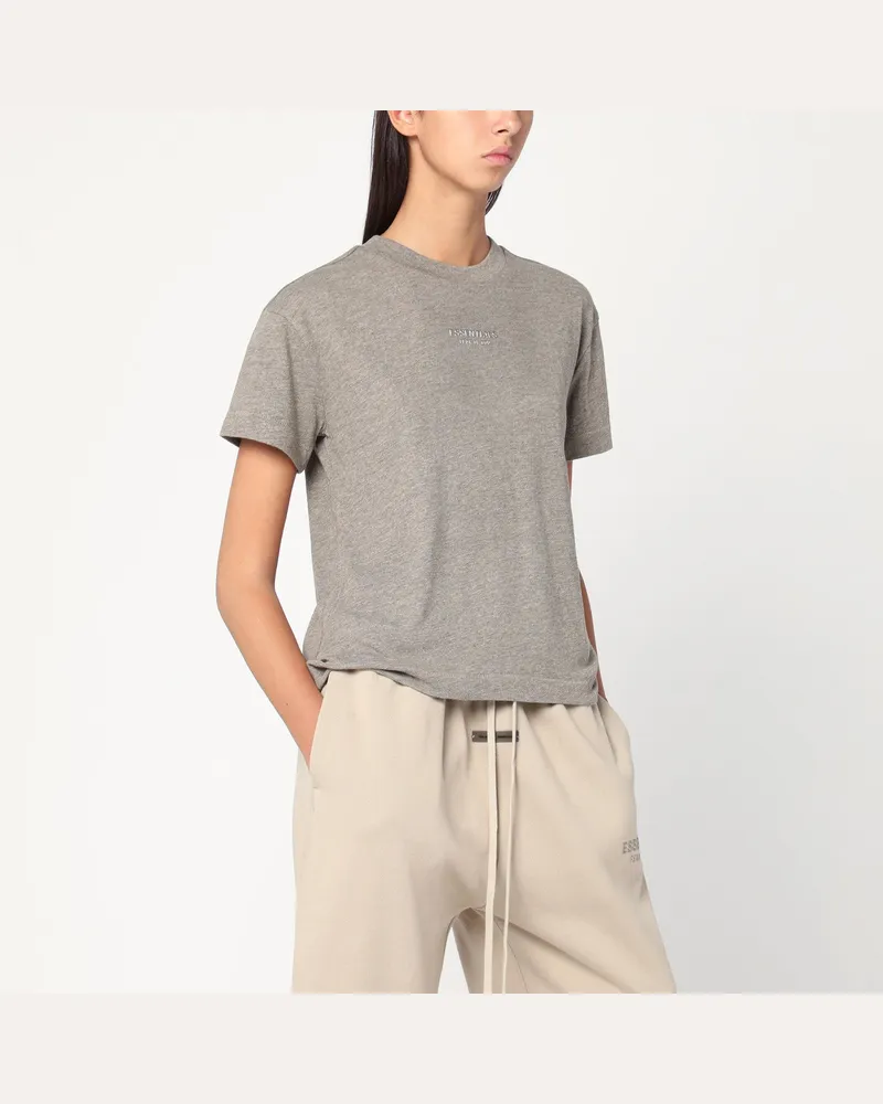 Fear of God Graues T-Shirt aus Baumwollmischung Blue