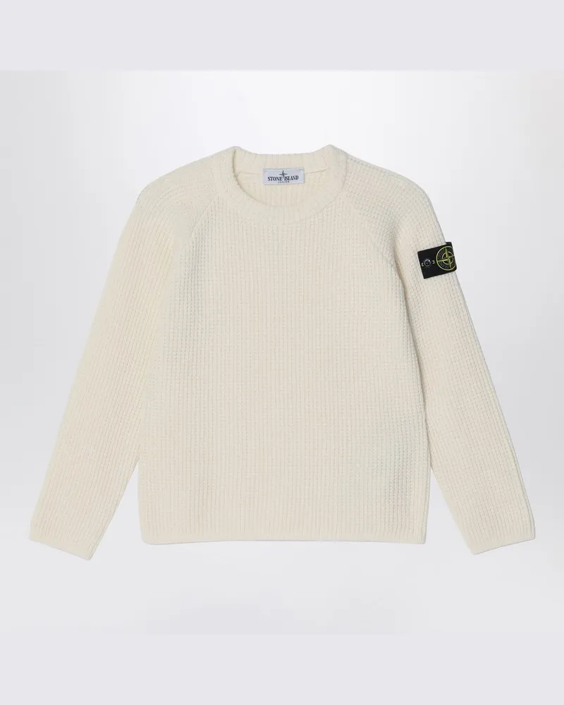 Stone Island Beiger Pullover aus Wollmischung Beige