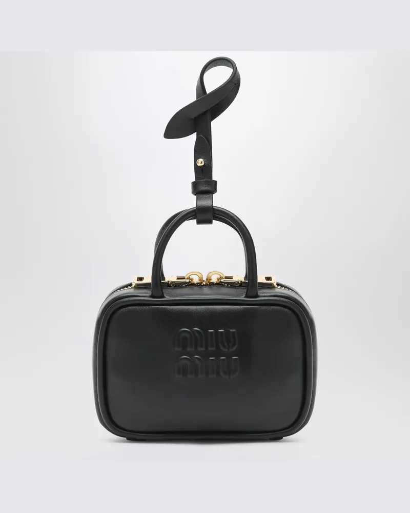 Miu Miu Trick schwarz aus Leder Schwarz